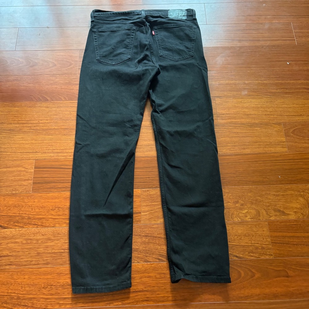 Levis 505 Mens Jeans 36x34 Black Straight Leg Regular Fit Denim Skater Gorpcore